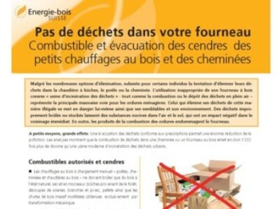 Pas de déchets dans votre fourneau